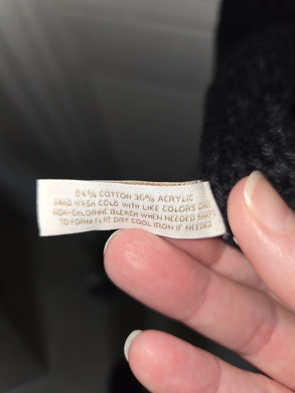 Dillards Black Crochet/Knit Scarf